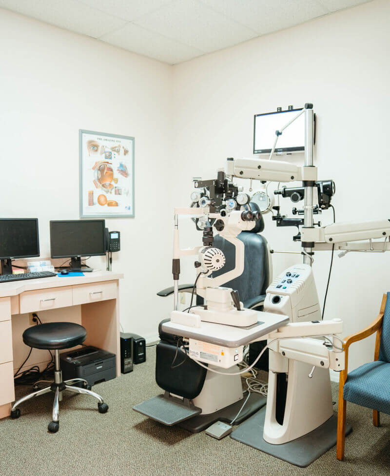 Emergency Eye Care Examination Room at True Eye Experts